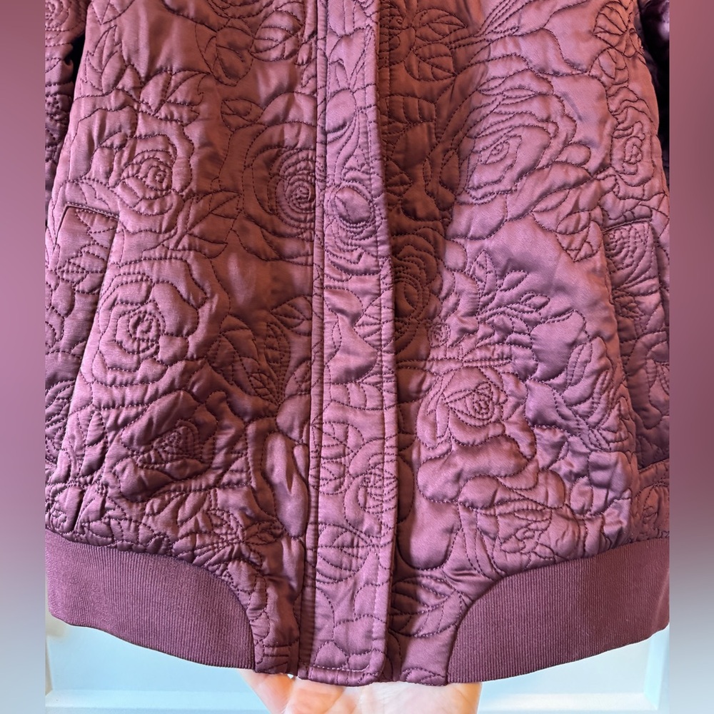 Selected Femme* Rose Quilted Bomber - Picture 10 of 11